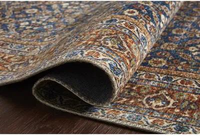 Layla LAY09 Cobalt Blue/Spice 2'3" x 3'9" Rug