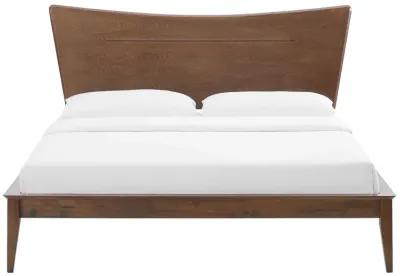 Modway - Astra Full Wood Platform Bed Walnut