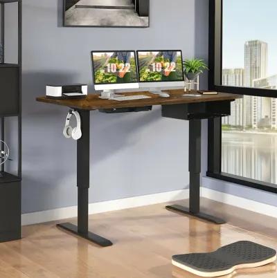 48-inch Electric Height Adjustable Standing Desk with Control Panel