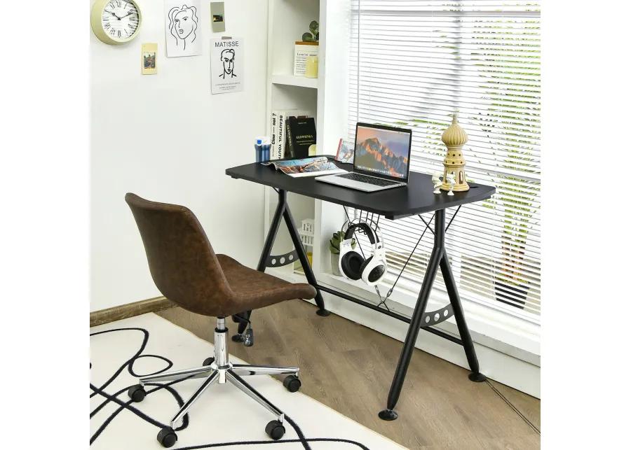 Costway Y-shaped Gaming Desk Home Office Computer Table w/ Phone Slot & Cup Holder