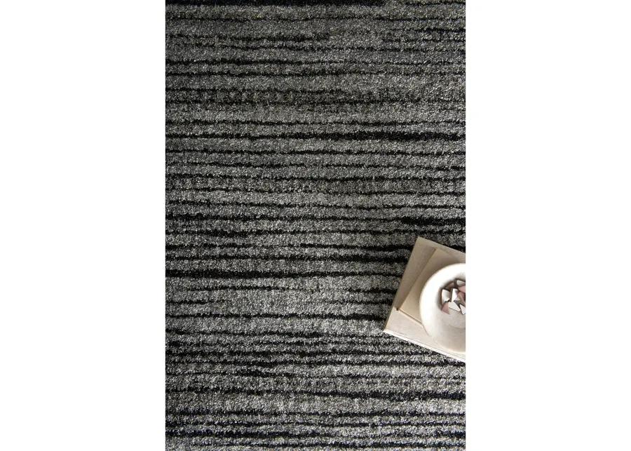 Emory EB02 Grey/Black 5'3" x 7'7" Rug