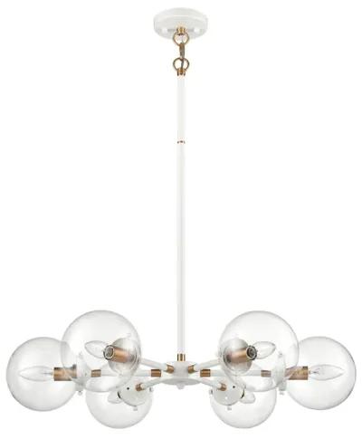 Boudreaux 28'' Wide 6-Light Chandelier - Matte White