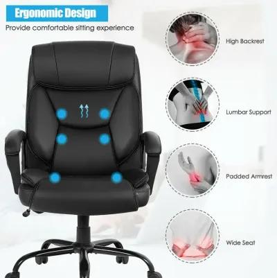 Massage Executive Office Chair with 6 Vibrating Points