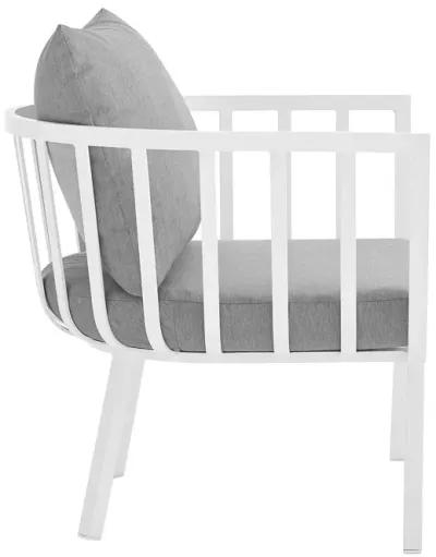 Modway Riverside Outdoor Furniture, Armchair, White Gray