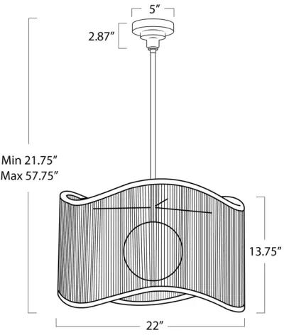 Coastal Living Nimes Drum Pendant