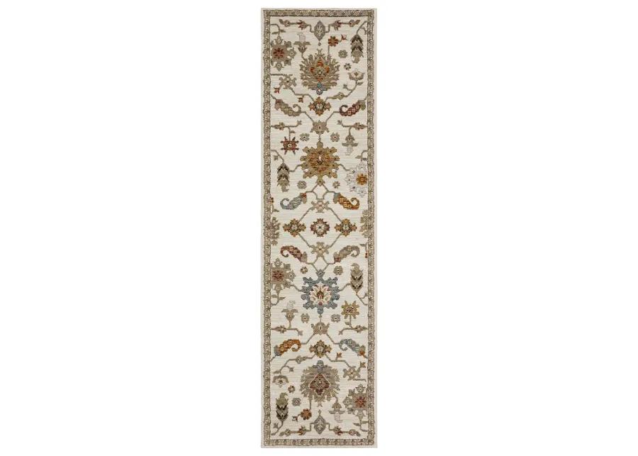 Andorra 6'7" x 9'6" Ivory Rug