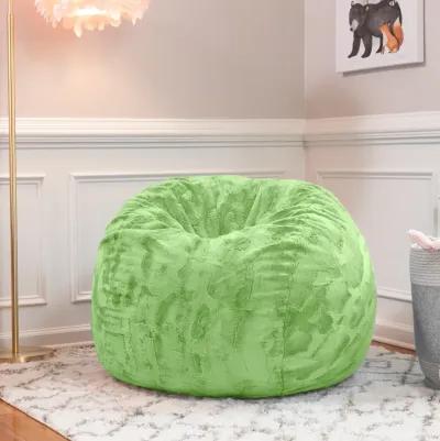 Jaxx Saxx 3 Foot Bean Bag Chair - Faux Fur - Fun Colors