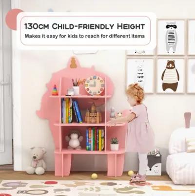 Hivvago Kids Bookcase Shelf Toy Storage Organizer with Open Storage Shelves