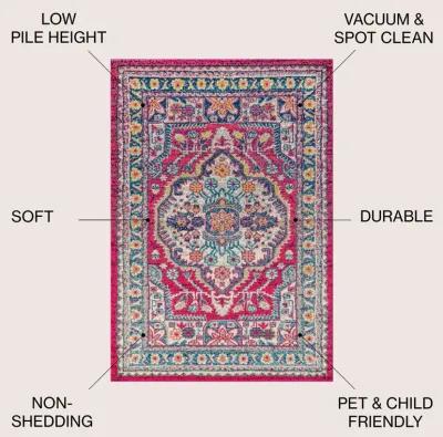 Kristina Bohemian Flair Boho Vintage Medallion Area Rug