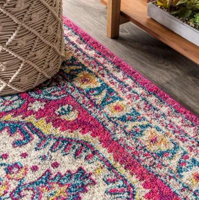 Kristina Bohemian Flair Boho Vintage Medallion Area Rug