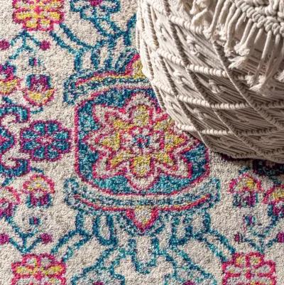 Kristina Bohemian Flair Boho Vintage Medallion Area Rug