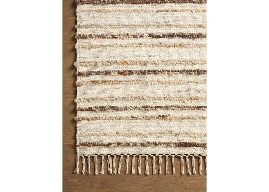 Nico Ivory/Natural 2'6" x 7'6" Runner Rug by Magnolia Home by Joanna Gaines x Loloi