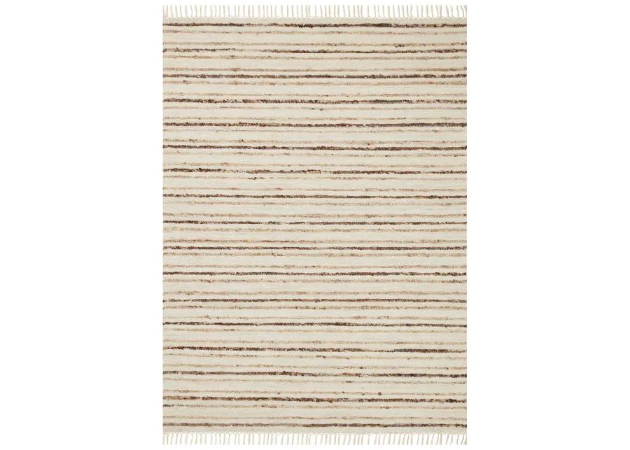 Nico Ivory/Natural 2'6" x 7'6" Runner Rug by Magnolia Home by Joanna Gaines x Loloi