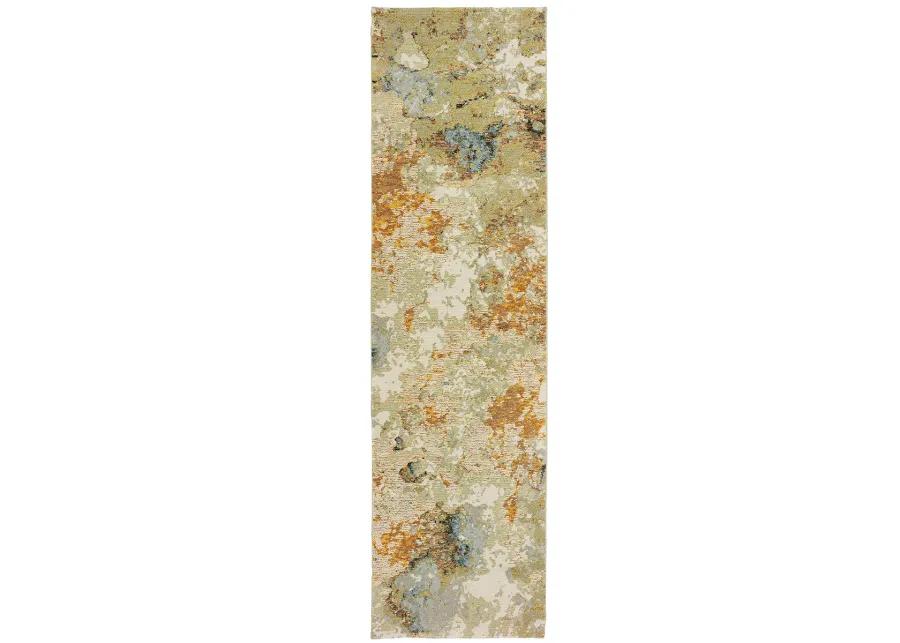 Evolution 2'3" x 8' Gold Rug