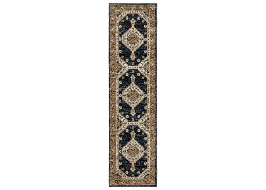 Andorra 1'10" x 3'2" Blue Rug