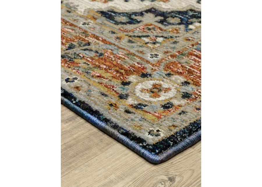 Andorra 1'10" x 3'2" Blue Rug