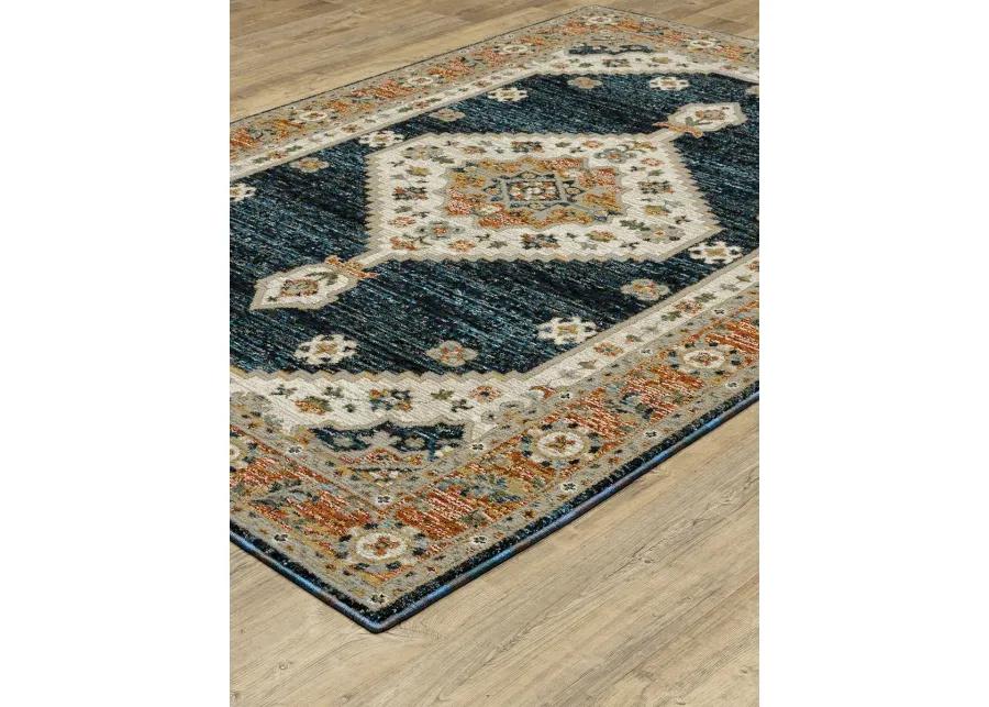 Andorra 1'10" x 3'2" Blue Rug