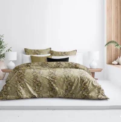 6ix Tailors Fine Linens Serpentine Gold Duvet Cover Set