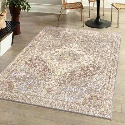 Petras Modern Ornate Medallion Area Rug