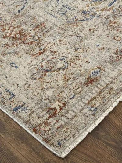 Kaia 39GJF Tan/Orange/Red 5' x 7'9" Rug