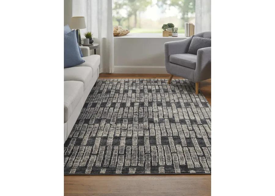 Kano 39LKF Gray/Black/Ivory 5'3" x 7'6" Rug