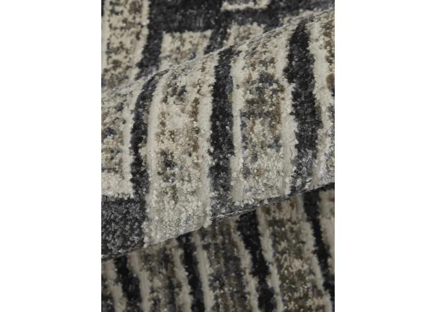 Kano 39LKF Gray/Black/Ivory 5'3" x 7'6" Rug