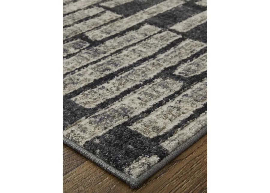 Kano 39LKF Gray/Black/Ivory 5'3" x 7'6" Rug