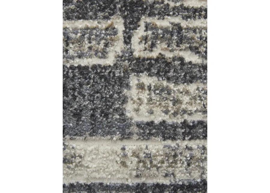 Kano 39LKF Gray/Black/Ivory 5'3" x 7'6" Rug