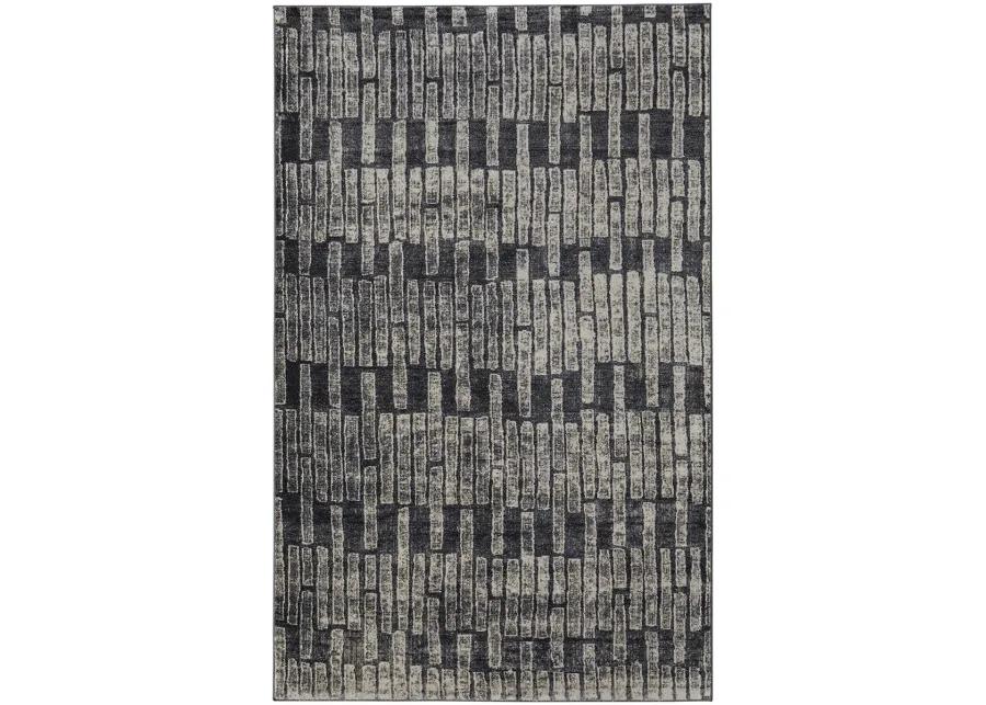 Kano 39LKF Gray/Black/Ivory 5'3" x 7'6" Rug