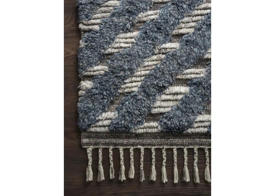 Khalid KF06 Blue/Pewter 7'9" x 9'9" Rug