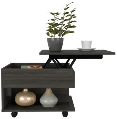 Luanda Lift Top Coffee Table, Casters, One Shelf