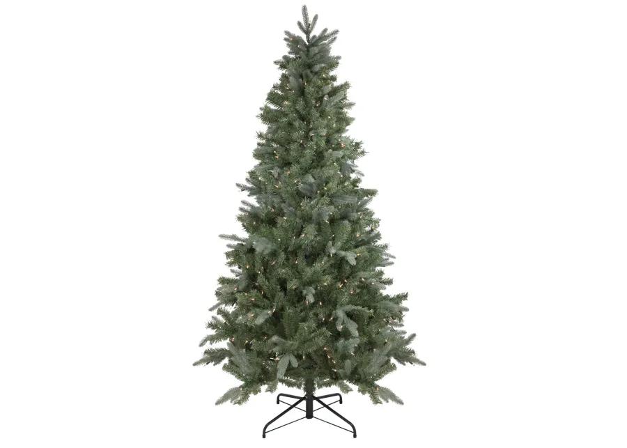 10' Pre-Lit Slim Granville Fraser Fir Artificial Christmas Tree  Clear Lights