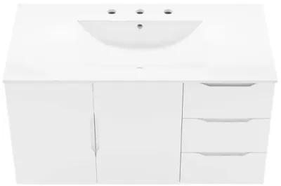 Modway Vitality 36" Bathroom Vanity, 36 Inch, White White