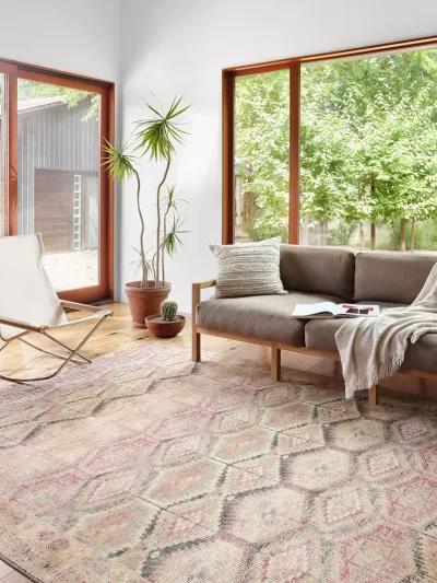 Layla LAY17 Pink/Lagoon 9' x 12' Rug by Loloi II