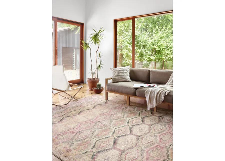 Layla LAY17 Pink/Lagoon 9' x 12' Rug by Loloi II