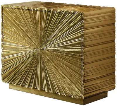 Linenfold Two-Drawer Chest Gold