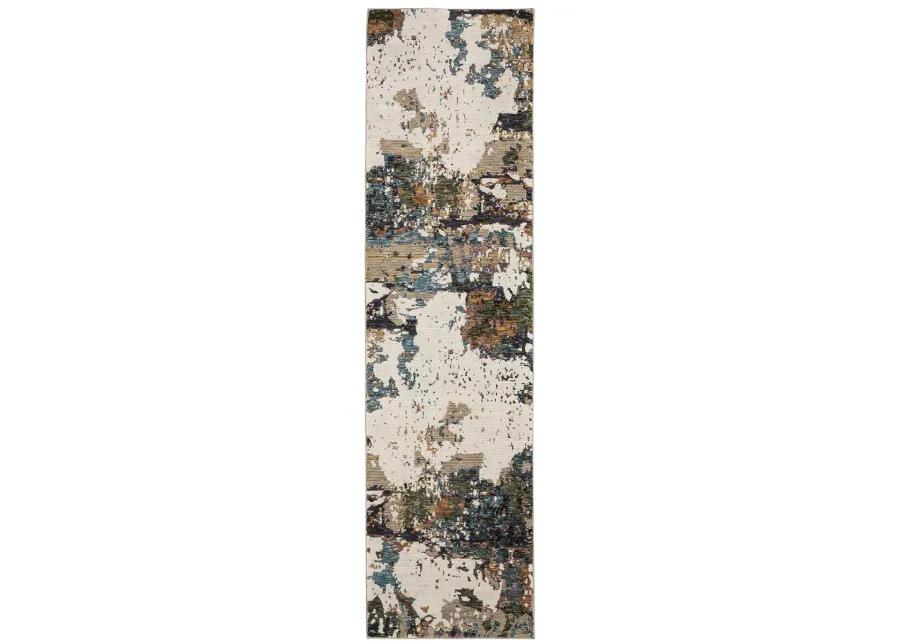 Evolution 2'3" x 8' Ivory Rug