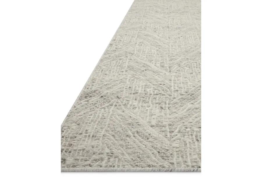 Raven RAV-01 Silver / Ivory 2''3" x 3''9" Rug by