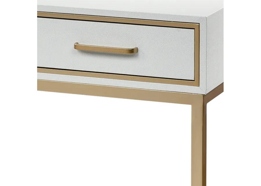 Sands Point Desk - White 3 Drawer