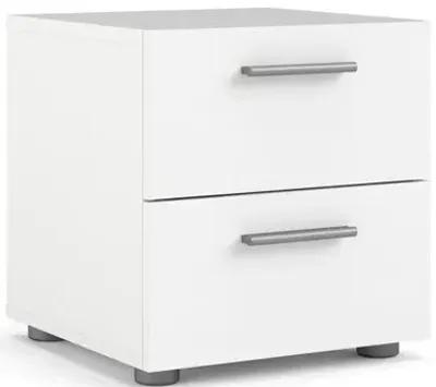 Tvilum Austin 2 Drawer Nightstand, White