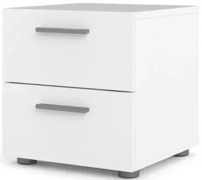 Tvilum Austin 2 Drawer Nightstand, White