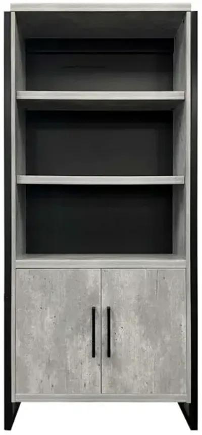 Mason 78" Lower Door Bookcase in Grey