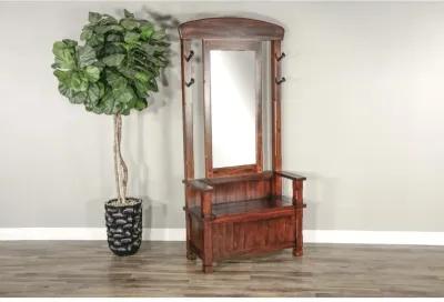 Sunny Designs 78 4-hook Farmhouse Wood Hall Tree