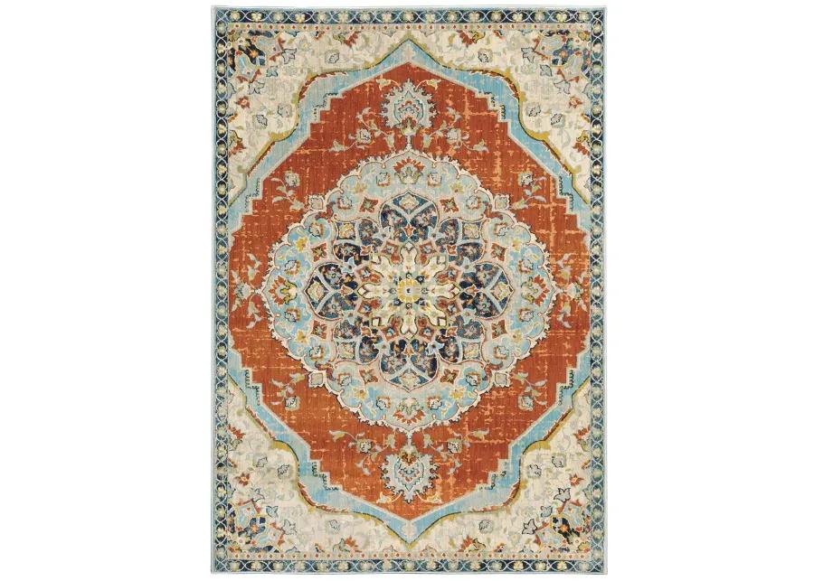 Xanadu 6'7" x 9'6" Orange Rug