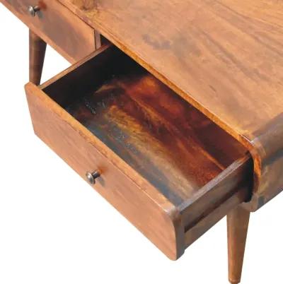 Sonata Chestnut Solid Wood 4 Drawer  Coffee Table