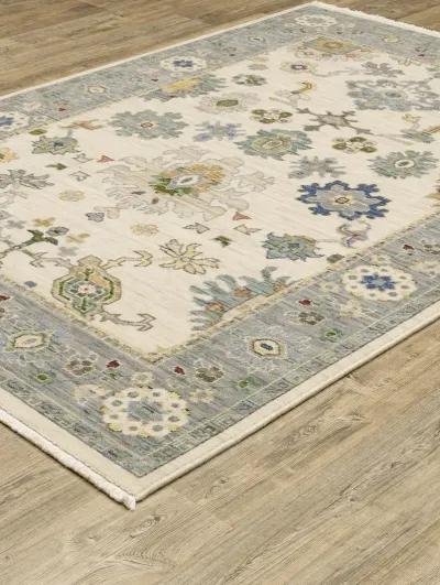 Lucca 6'7" x 9'6" Ivory Rug