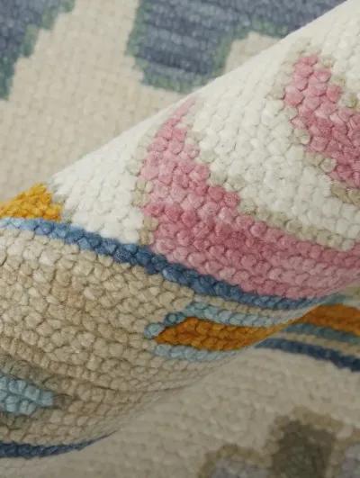 Karina 69G8F 3'6" x 5'6" Ivory/Blue/Pink Rug