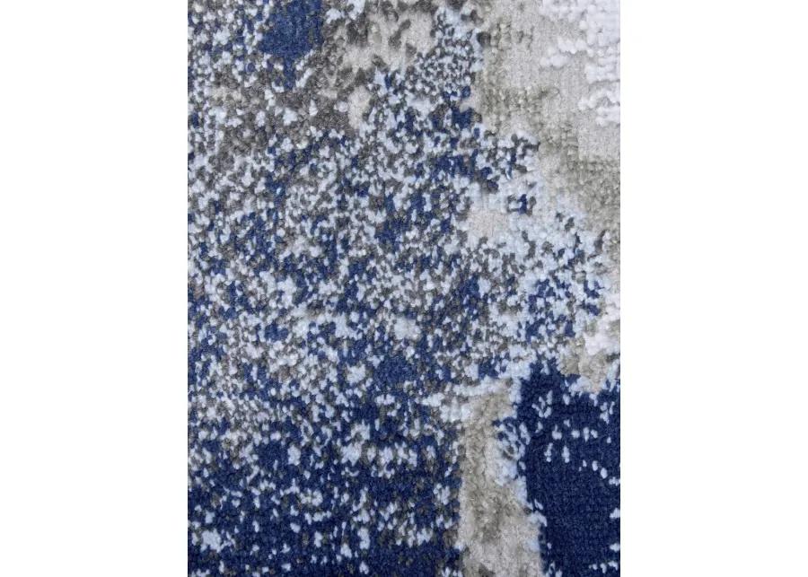 Gaspar 3838F Blue/Gray/White 2'10" x 8' Rug