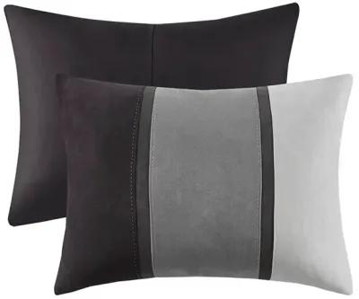 Gracie Mills Kimberly 7-Piece Contemporary Microsuede Comforter Set