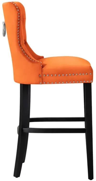 WestinTrends Tufted Velvet Bar Stool